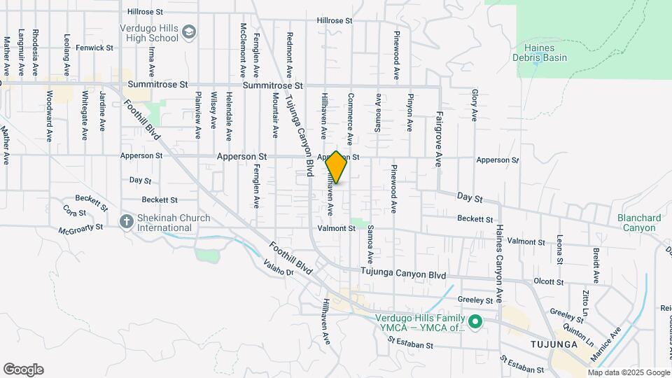 10206 Hillhaven Ave Map and Location Details