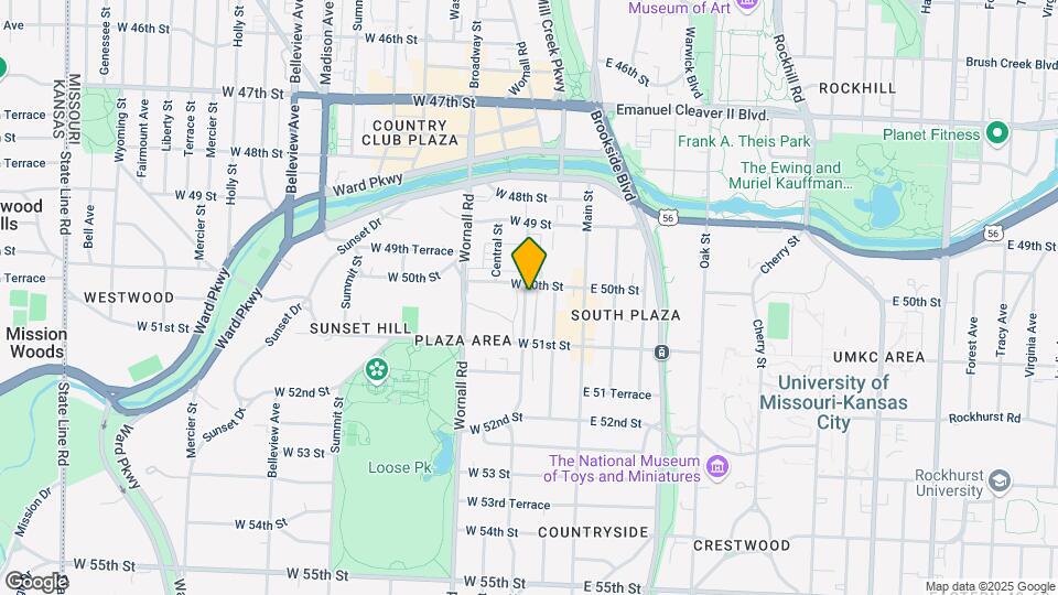 5007 Wyandotte St, Unit 5005-1 Map and Location Details