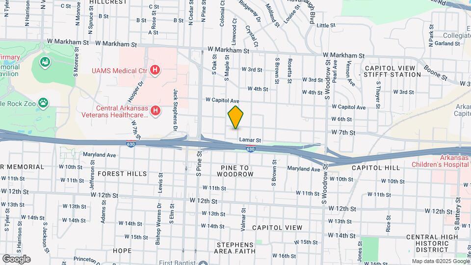 714 S Valentine St Map and Location Details