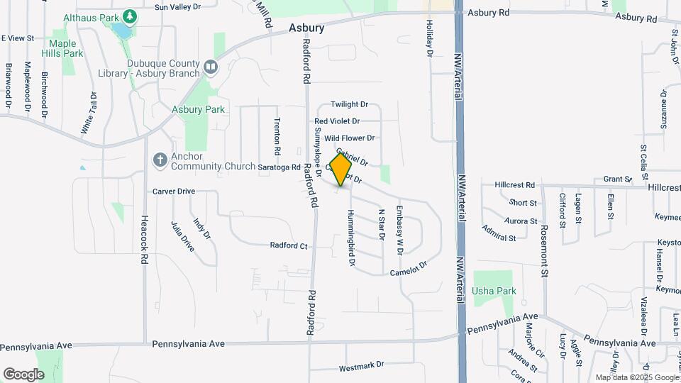 2161 Sunnyslope Dr Map and Location Details