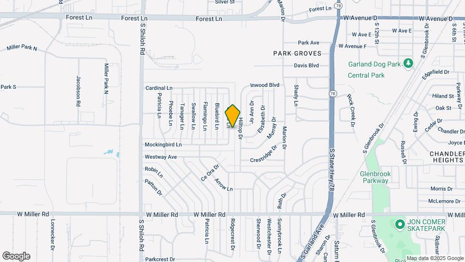 1408 Oriole Ln Map and Location Details