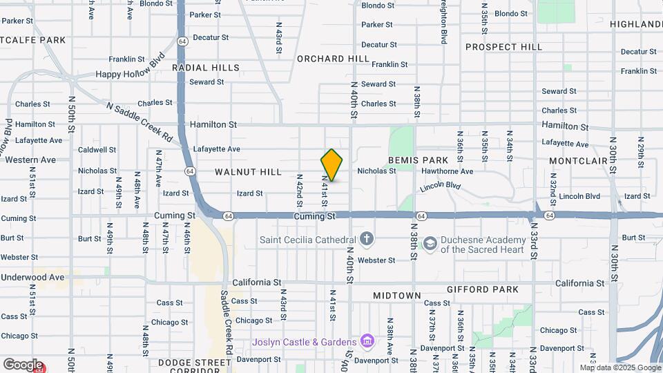 4020 Izard St Mapa y Detalles de la Ubicación