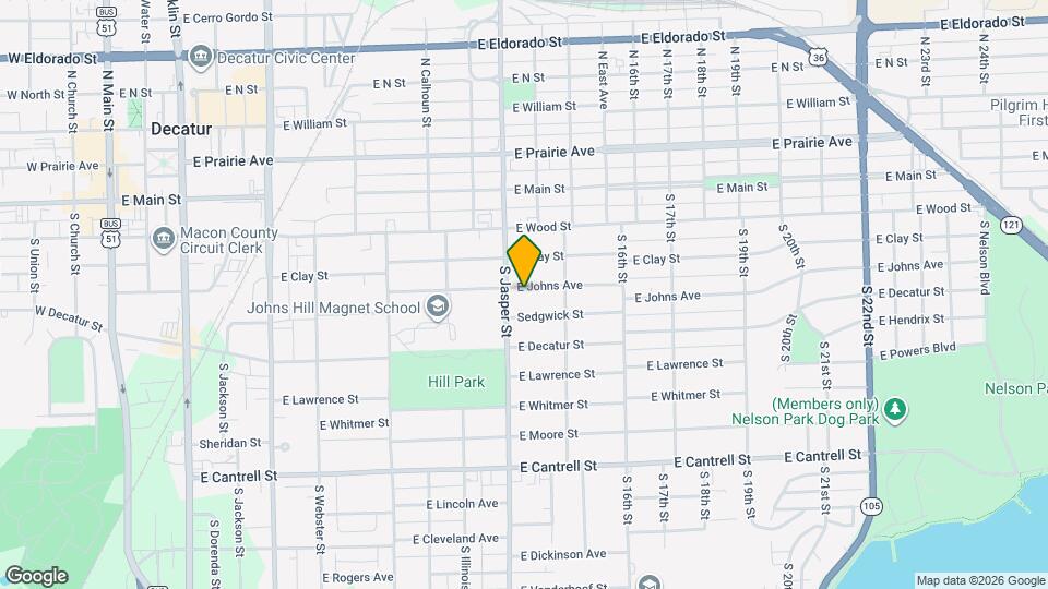 1237 E Johns Ave Mapa y Detalles de la Ubicación