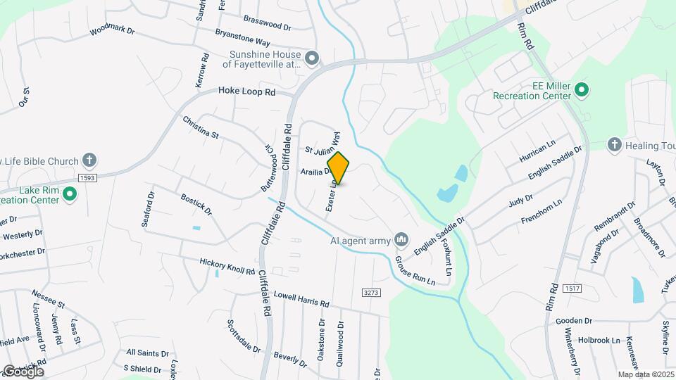 1275 Exeter Ln Map and Location Details