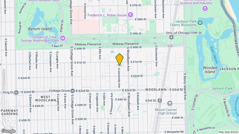 6115 S University Ave Map and Location Details