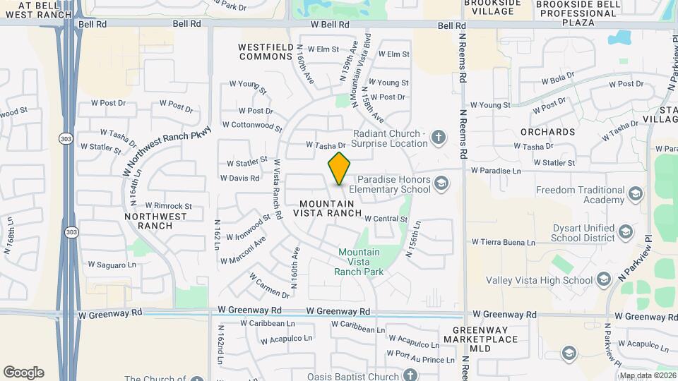 16180 N 159th Ave Map and Location Details