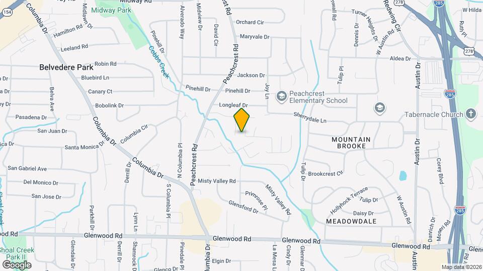 1611 Cobbs Creek Ln Map and Location Details