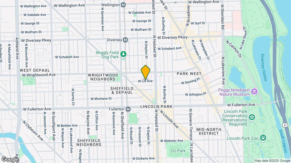 877 W Lill Ave Map and Location Details