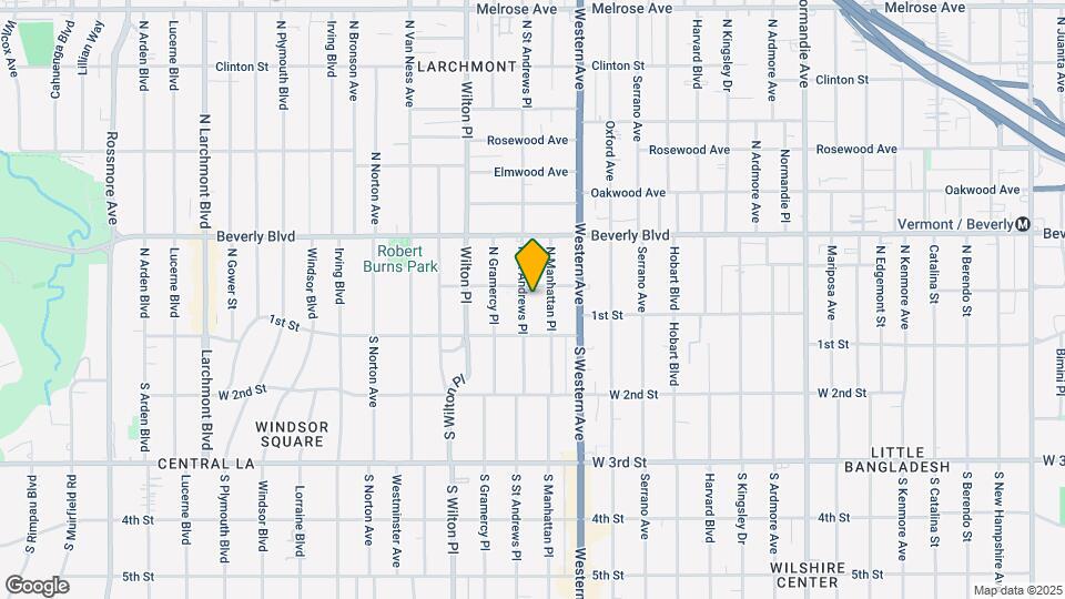 138 N St Andrews Pl Map and Location Details