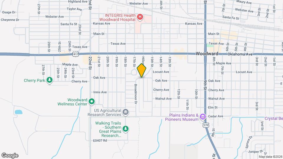 1603 Hillcrest Dr Mapa y Detalles de la Ubicación