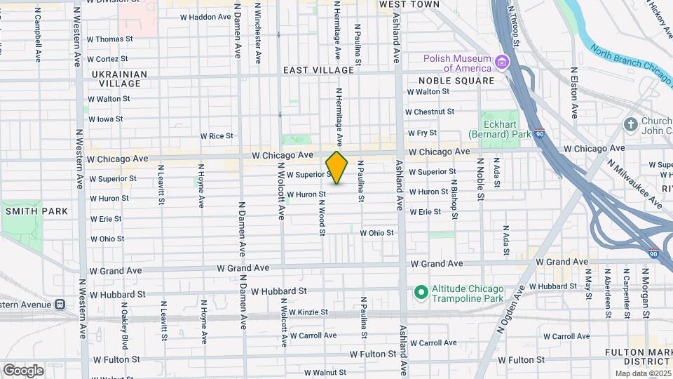 1738-1740 W Huron St Map and Location Details