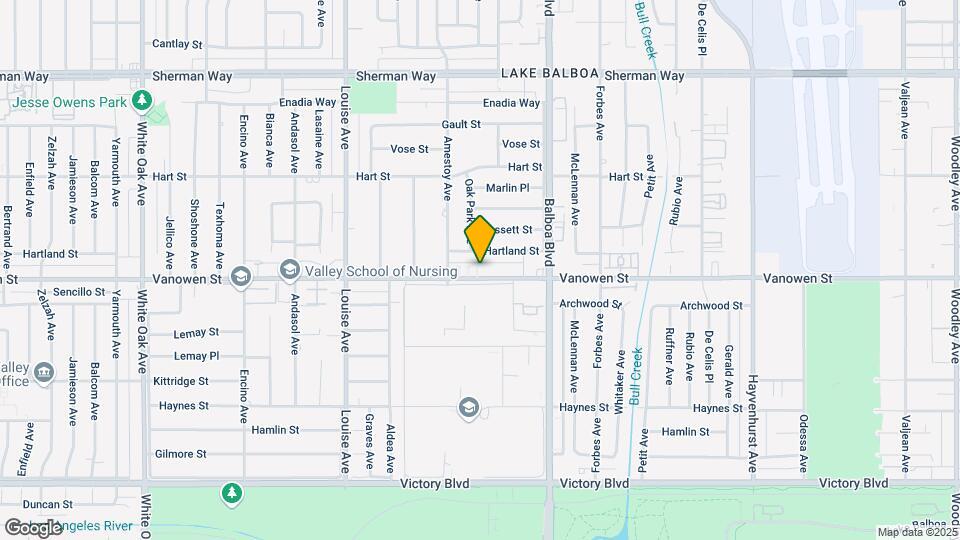 17019 Vanowen St Map and Location Details