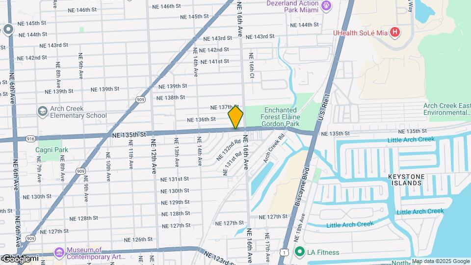 1558 NE 135th St, Unit #2 Map and Location Details