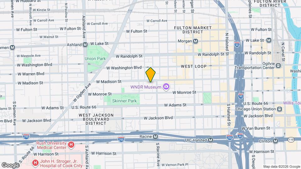 1219 W Madison St Map and Location Details