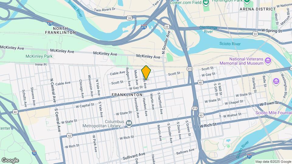 40 N Jones Ave Map and Location Details