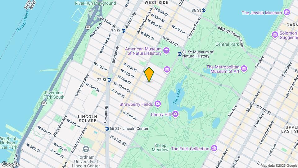 31 W 74th St Map and Location Details