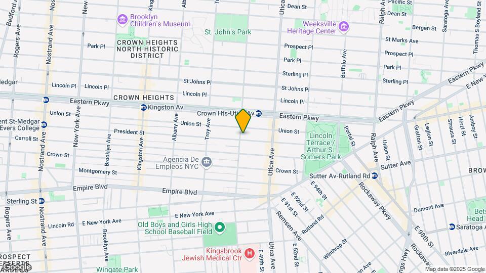 1625 President St Map and Location Details