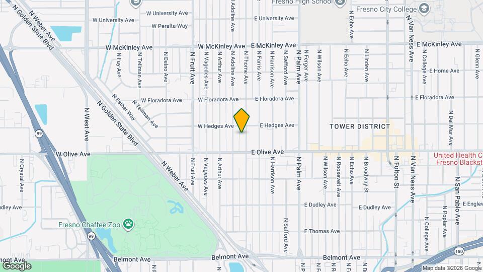 1257 N Thorne Ave Map and Location Details