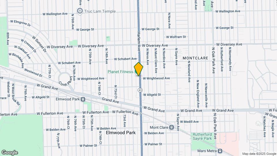 2546 N Harlem Ave Map and Location Details