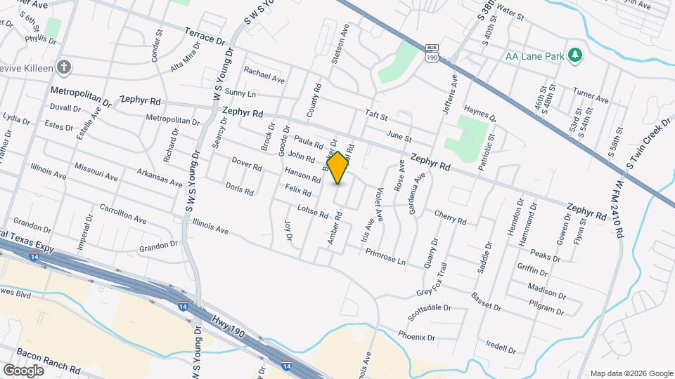 1409 Opal Rd Map and Location Details