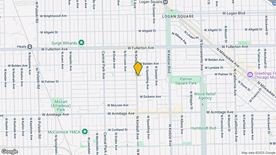 3332-3334 W Palmer St Map and Location Details