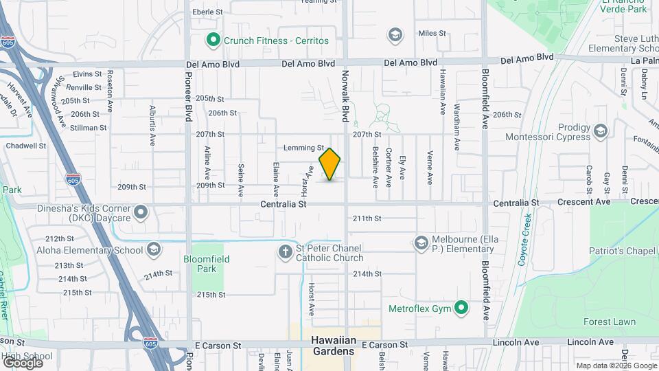 20909 Norwalk Blvd Mapa y Detalles de la Ubicación