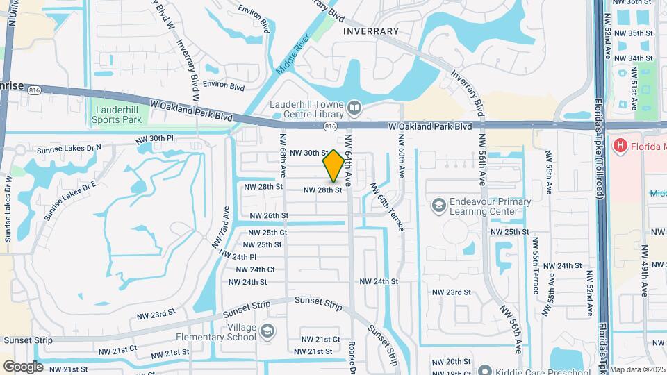 6461 NW 28th St Map and Location Details