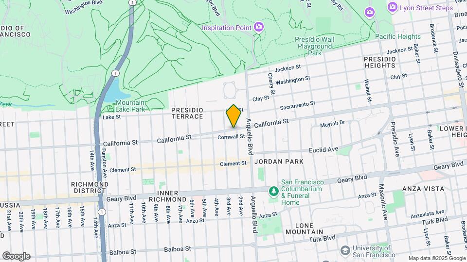 4005 California St Map and Location Details