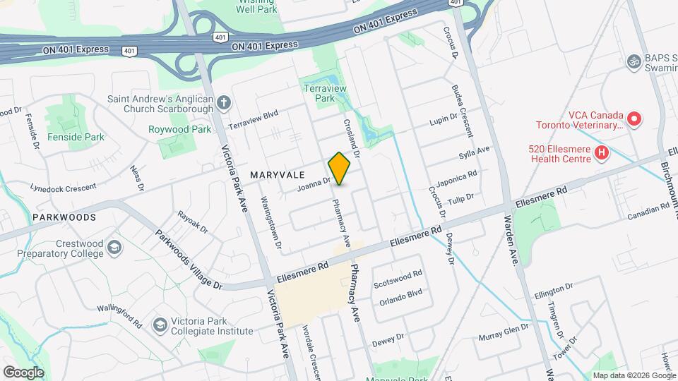 1535 Pharmacy Ave Map and Location Details