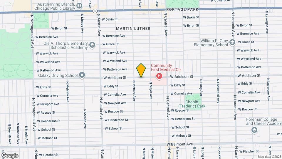 5735 W Addison St Map and Location Details