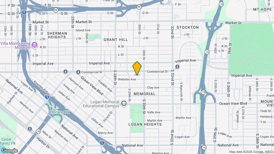 2954 1/2 Webster Ave Map and Location Details