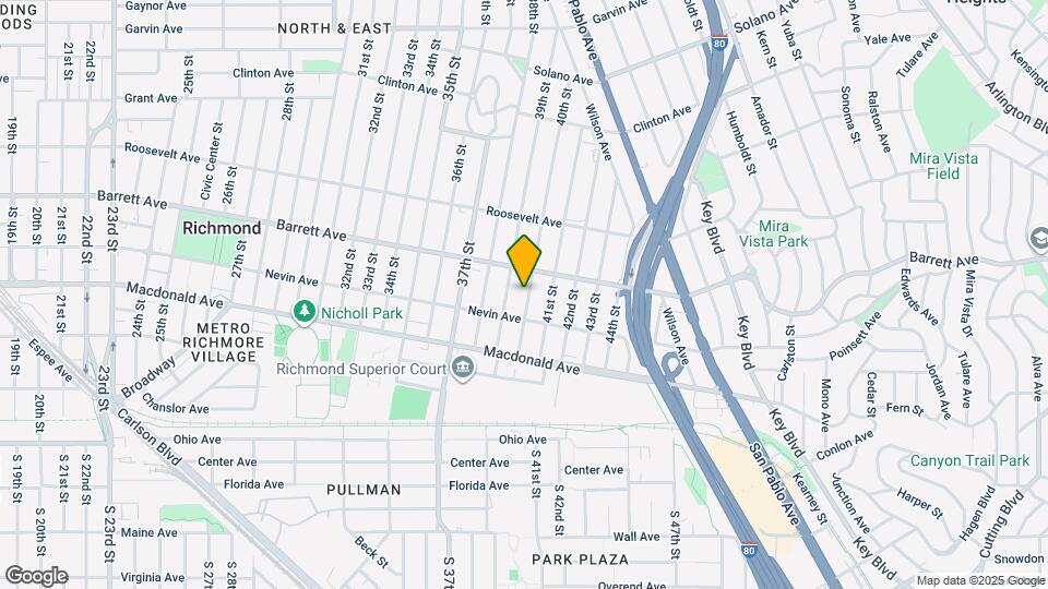 443 40th St Map and Location Details