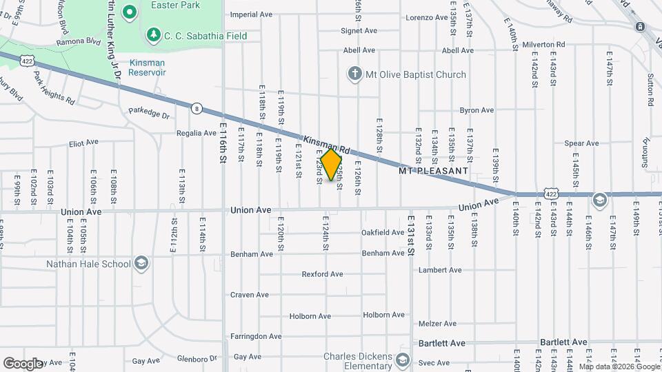 3450 E 125th St Map and Location Details