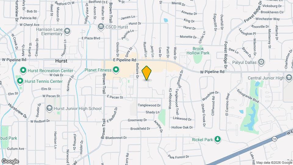 614 Bellaire Dr Map and Location Details