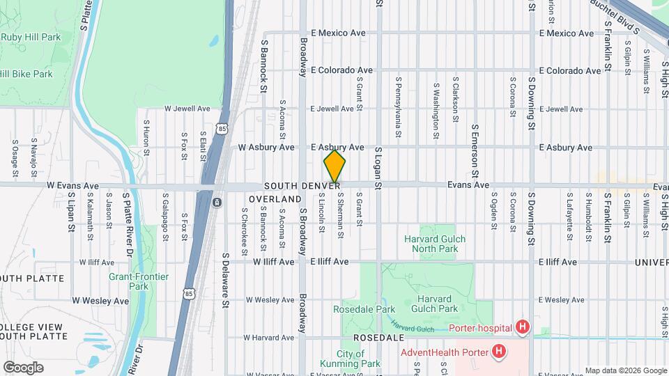 124 E Evans Ave Map and Location Details