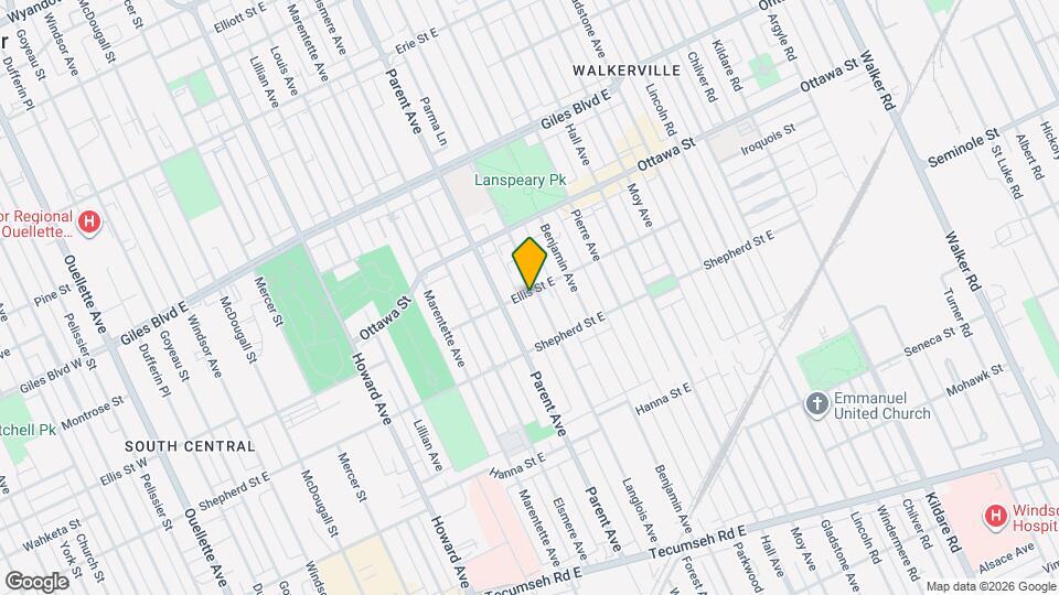 1409 Langlois Ave, Unit UPPER Map and Location Details