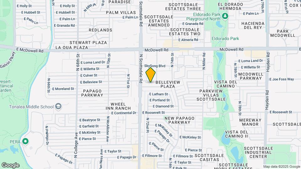 7220-7224 E Belleview St Mapa y Detalles de la Ubicación