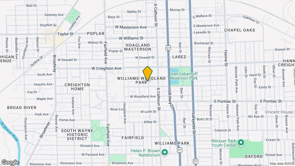 2424 S Harrison St, Unit Apt 2 Mapa y Detalles de la Ubicación