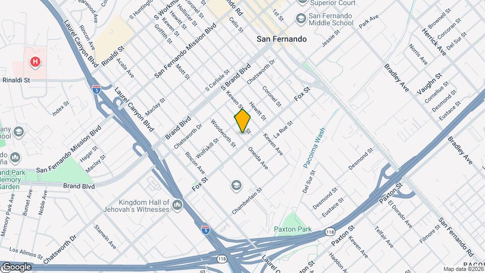 617 Mott St Map and Location Details