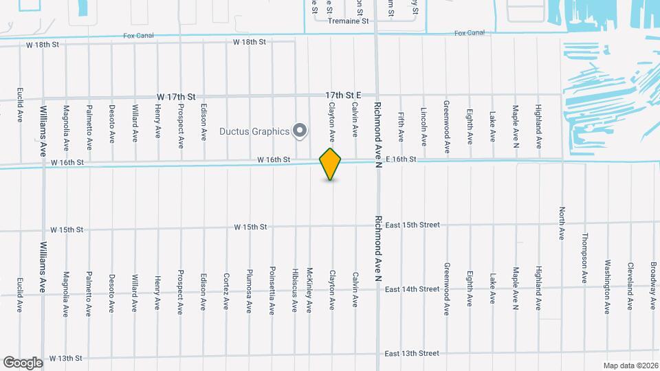 1515 Clayton Ave Map and Location Details