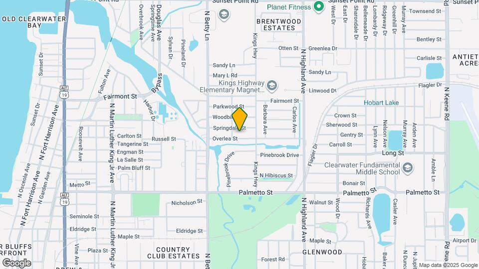 1348 Overlea St Map and Location Details