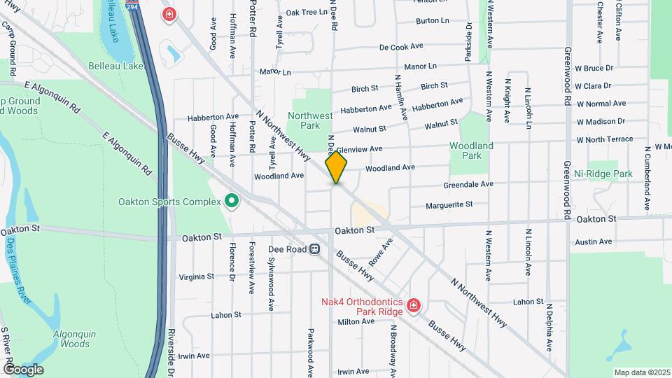1086 N Northwest Hwy, Unit Garden Map and Location Details