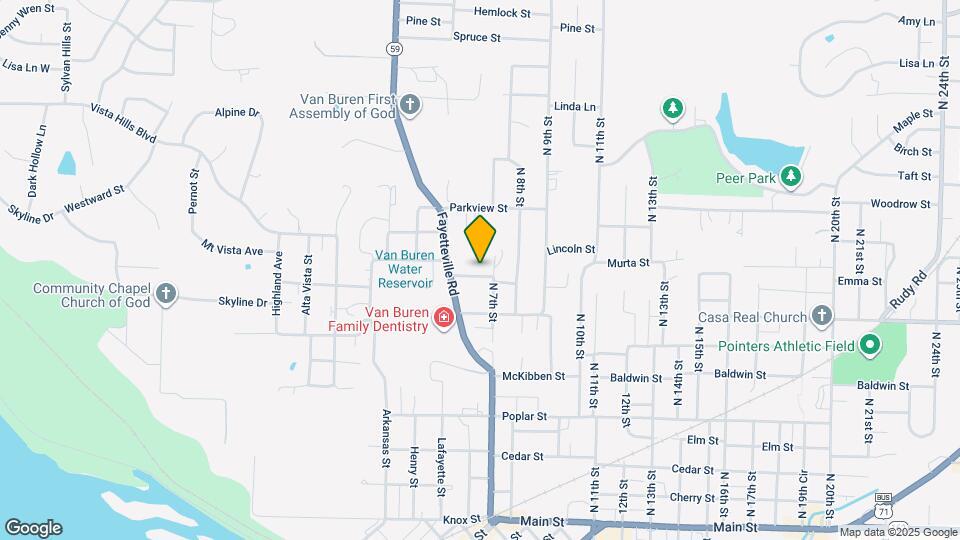 711 Adeline Ln Map and Location Details