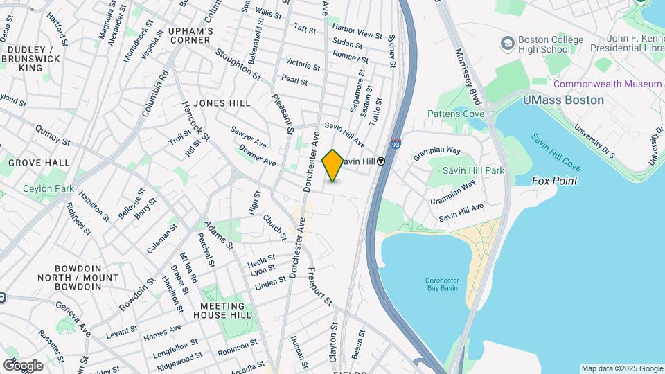 Savin Hill Map and Location Details
