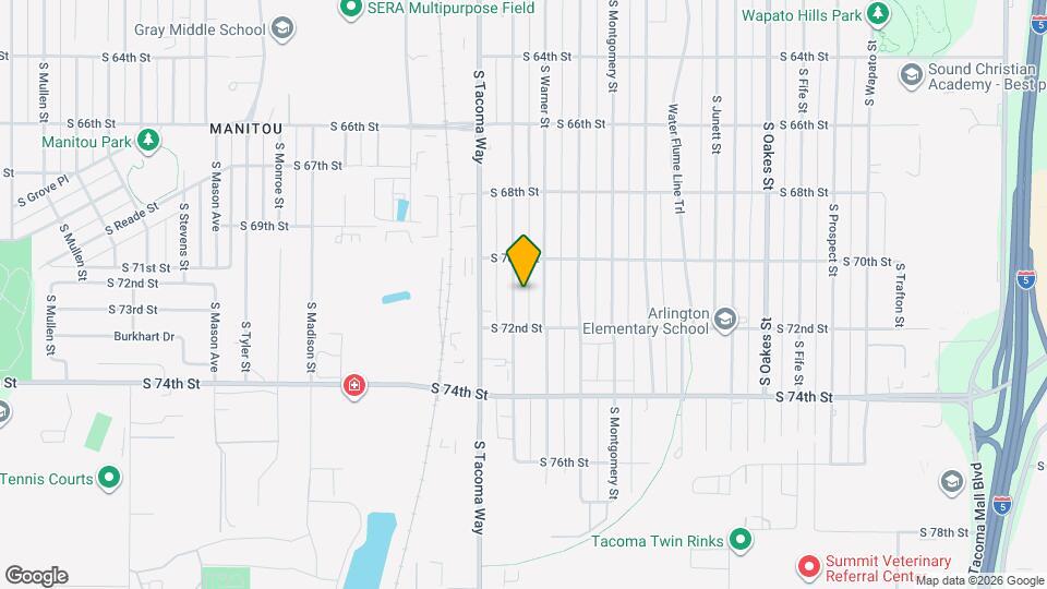 7025 S Puget Sound Ave Map and Location Details