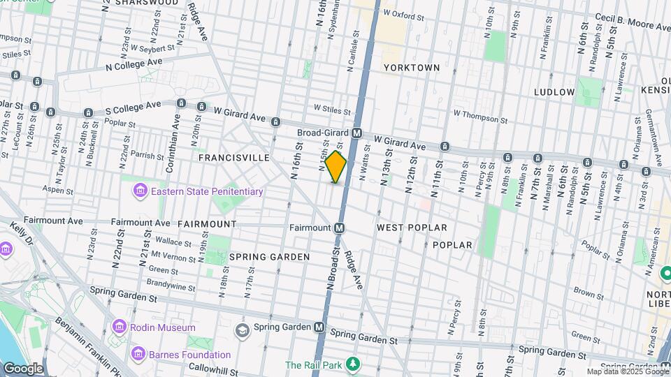 1416 Parrish St Map and Location Details