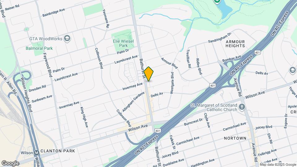 3869-3871 Bathurst St Map and Location Details