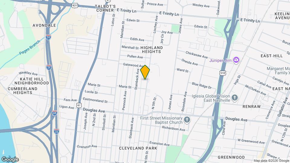 1408 Lischey Ave Map and Location Details