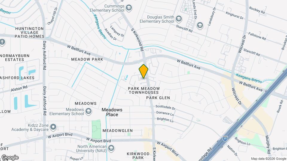 11610 S Kirkwood Rd Map and Location Details