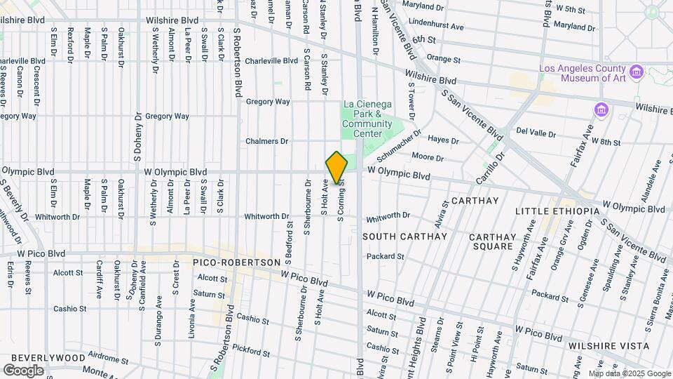 1027 S Corning St Map and Location Details